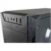 LC Power Classic 7040B - MDT - ATX - bez zasilacza - Czarny, szczotkowane aluminium / Czarny - USB/Audio