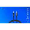 Kabel Savio USB-C - USB-C CL-174 1m czarny USB 3.2 Gen 1