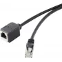 Przedłużacz Ethernet Renkforce 1464710 RJ45 Cat 5e, 3 m, czarny