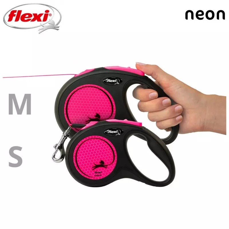 Flexi New Neon S 5 m automatyczna smycz dla psa