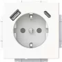 Busch-Jaeger gniazdo wtyczkowe SCHUKO z USB-A i USB-C 20 EUCB2USBAC-884 (2CKA002011A6310)