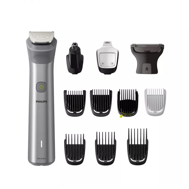Philips All-in-One Trimmer MG5940/15 Series 5000, Stainless steel, 0.5 mm, 1.6 cm, 1 mm, Beard, Ear, Nose, bateria