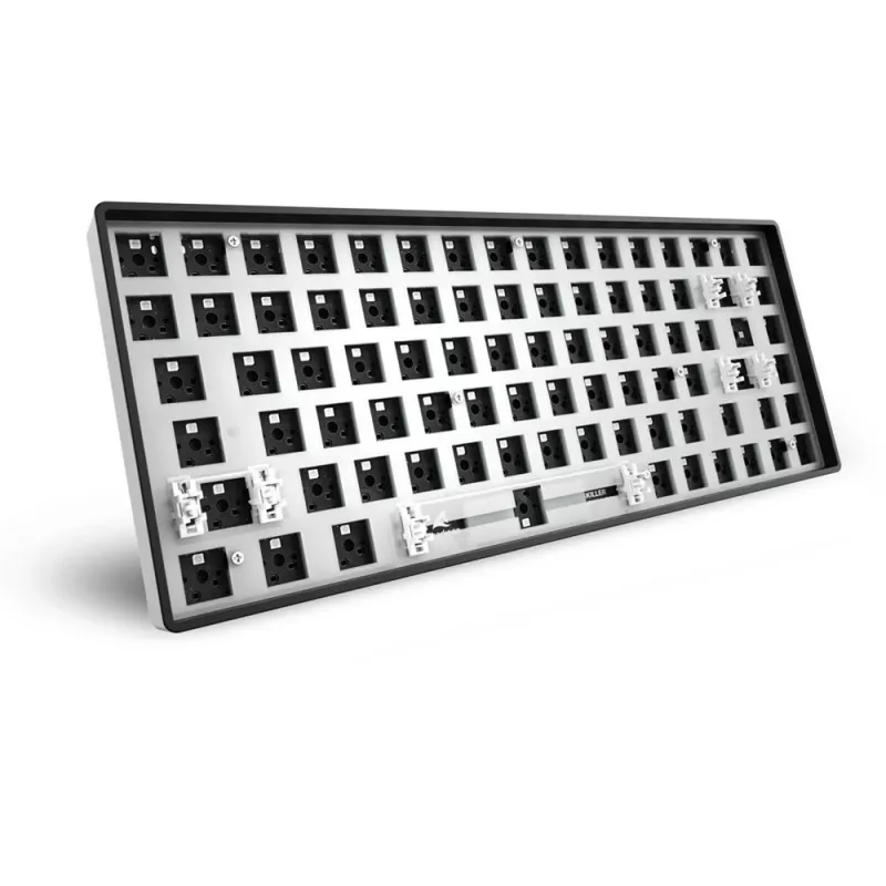 Sharkoon SKILLER SGK50 S3 Barebone Gaming Tastatur - komplett personalisierbare Gaming Tastatur im 75% Layout, Hot-Swap, RGB-Beleuchtung, QWERTZ-Layou