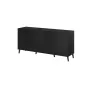 Komoda cama meble Nova 155x40x72 cm Czarny Mat, rama MDF 16 mm, drzwi 18 mm