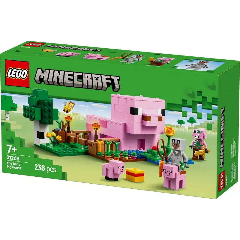 LEGO MINECRAFT 21268 Domek Małej Świnki