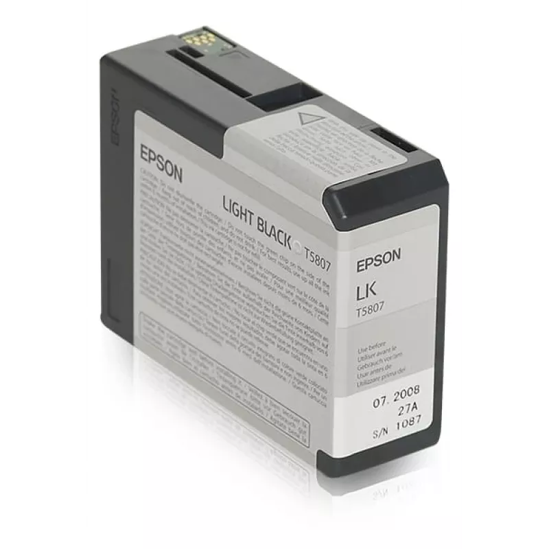 Epson Singlepack Light Black T580700, Jasny czarny, Atrament pigmentowy, 80 ml, 1 szt.