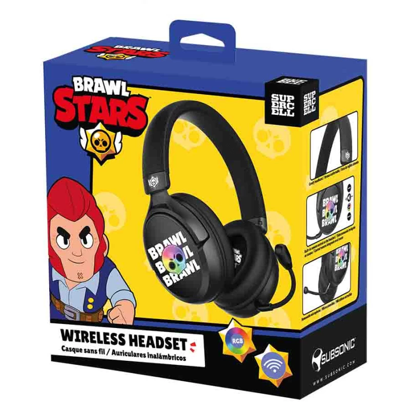 Bezprzewodowy gamingowy zestaw słuchawkowy Subsonic Brawl Stars Brawl