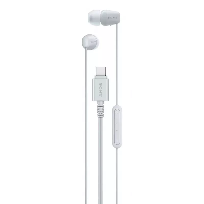 Sony IER-EX15C Zestaw słuchawkowy Przewodowy Douszny Rozmowy/Muzyka USB Typu-C Biały
