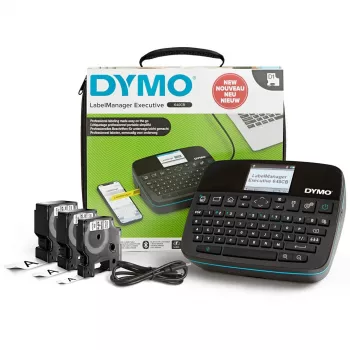 Ręczne urządzenie etykietujące Dymo LabelManager 640CB — przenośna termiczna drukarka etykiet, czarna