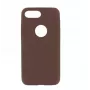 Etui na telefon Tellur cienki ze skóry syntetycznej do iPhone'a 8 Plus — brązowe