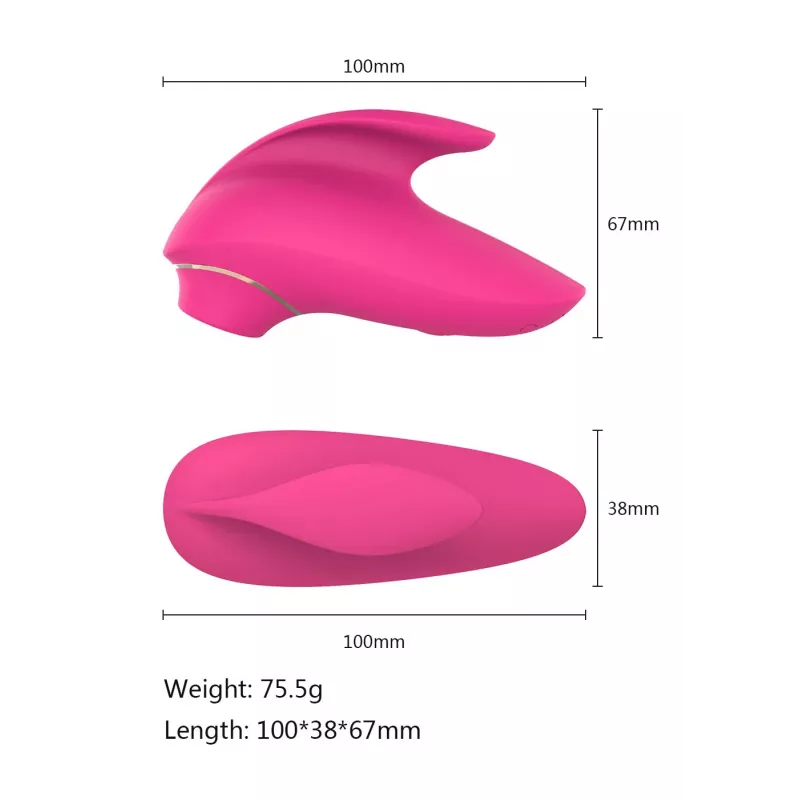 Masażer łechtaczkowy Erolab Dolphin VVS01r Rose Pink — kompaktowy stymulator osobisty, ładowany przez USB