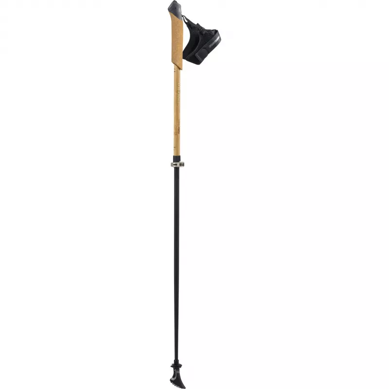 Bayamo Carbon Vario kijki trekkingowe (czarny/jasnobrązowy, 1 para, 105-125 cm)
