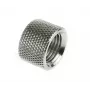 Adapter wielofunkcyjny z gwintem wewnętrznym G1/4 cala na gwint wewnętrzny G1/4 cala, błyszczący srebrny