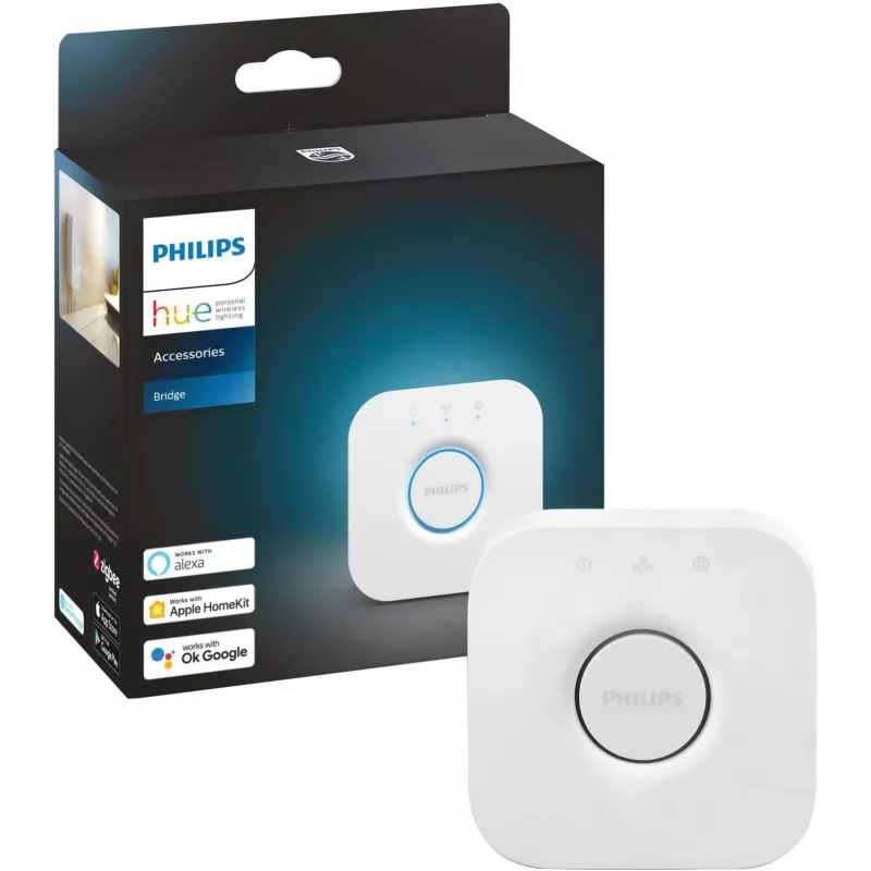 Zestaw dwóch lamp LED GU10 z mostkiem Hue Bridge – Philips Hue biały Ambiance, zamiennik 35 W
