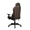 Fotel gamingowy Arozzi Torretta SuperSoft — ergonomiczny brązowy, konstrukcja zapewniająca wsparcie