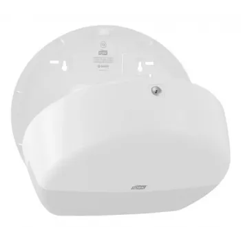 Dozownik ręczników papierowych Tork Mini Jumbo Roll 132×345×275 mm, biały, MPN 555000