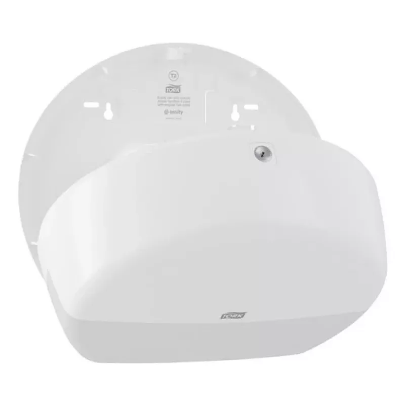 Dozownik ręczników papierowych Tork Mini Jumbo Roll 132×345×275 mm, biały, MPN 555000