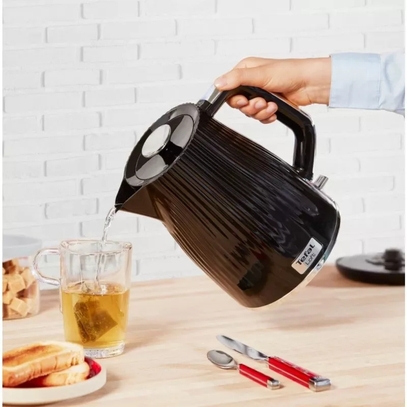 Czajnik elektryczny Tefal KO2508 1.7 L 2400 W, czarny, ukryty element grzewczy