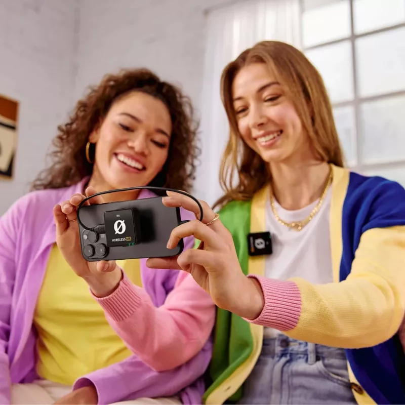 WIME RODE WIRELESS ME Dwukanałowy Bezprzewodowy System Mikrofonowy dla Vlogerów i Podcasterów
