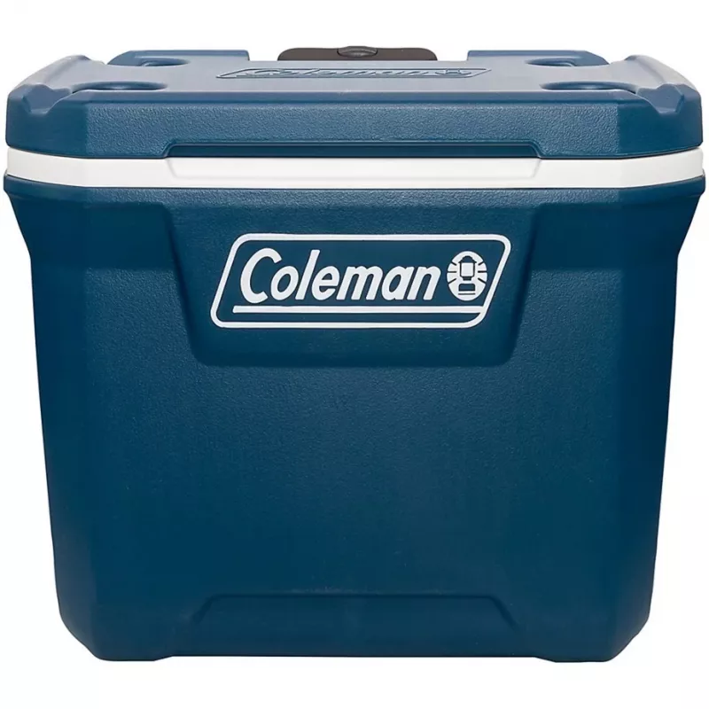Coleman 50QT Xtreme, chłodziarka na kółkach, niebieski, plastik, poliuretan (PU), czarny, 47 l, 113 kg