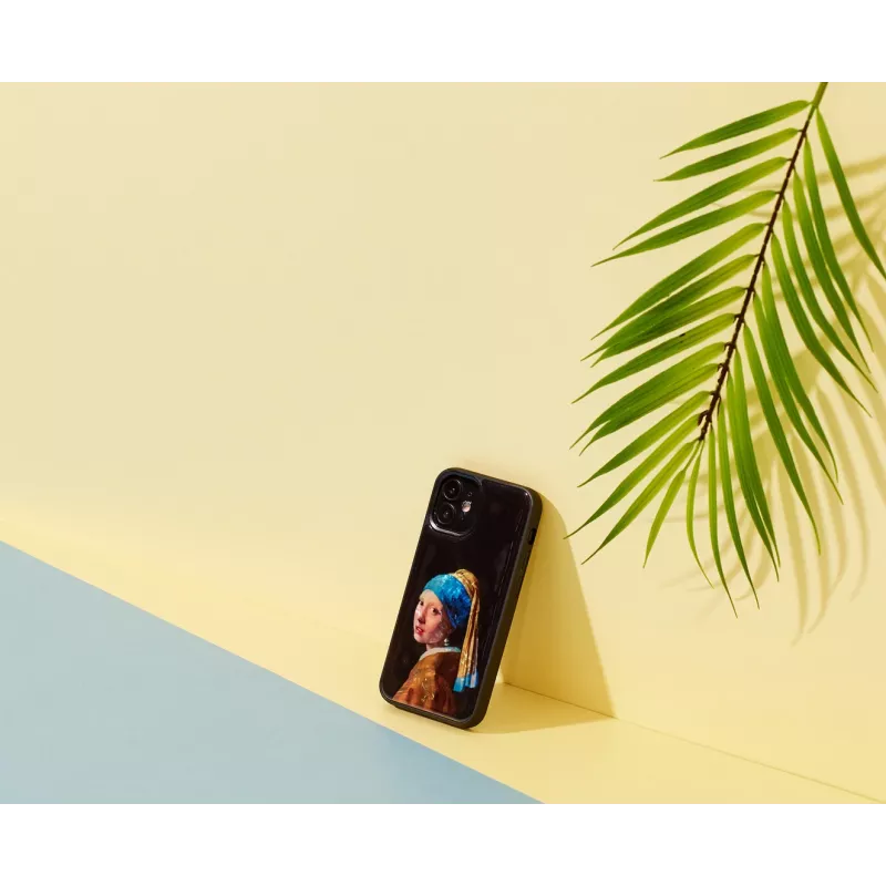 Etui ochronne iKins do Apple iPhone 12 mini — wzór: Dziewczyna z perłą