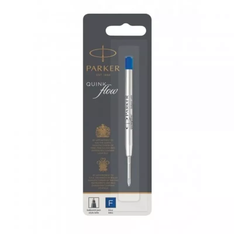 Wkład Parker Quinkflow F niebieski długopis (blister)