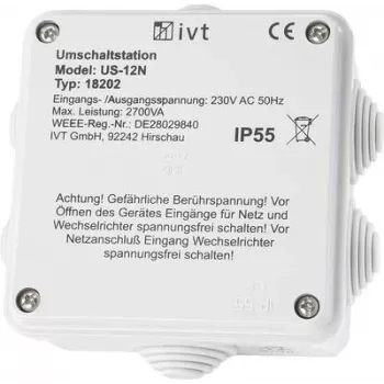 Stacja przełączania zasilania bezprzerwowego IVT US-12N 2760 VA 230 V AC