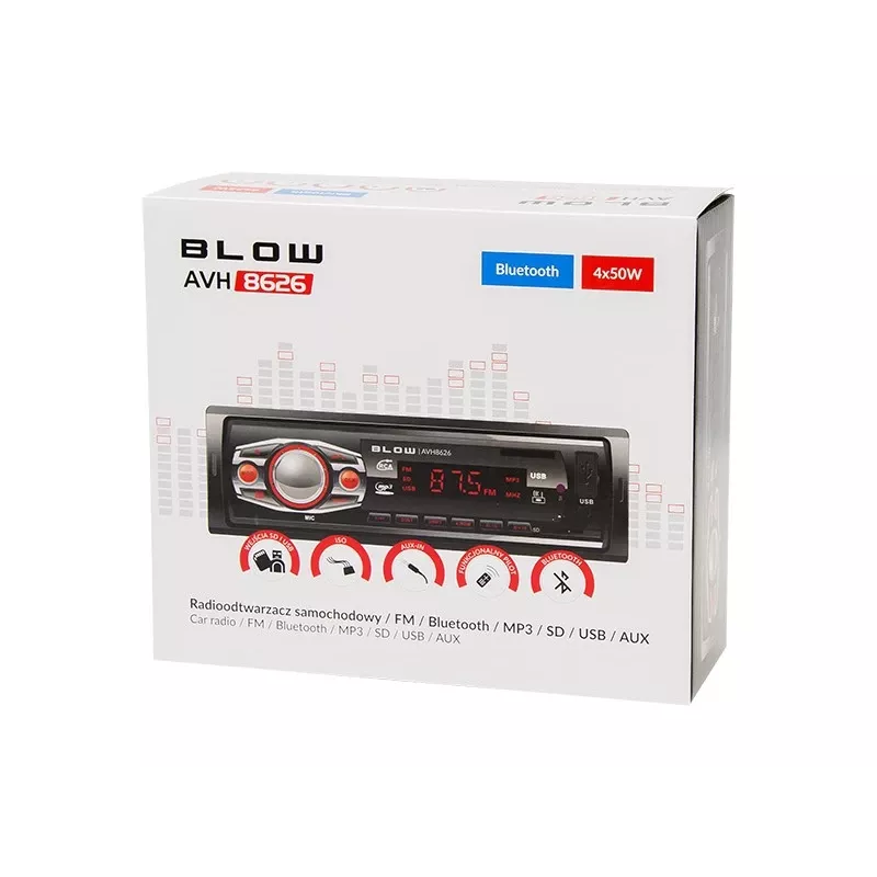 Radio samochodowe AVH-8626 MP3/USB/SD/MMC/BT