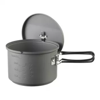 Zestaw kuchenny ESBIT z palnikiem alkoholowym, aluminium 1,5 L, Ø15,4 cm, wys. 115 mm, czarny