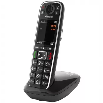 Gigaset E720 Telefon analogowy/DECT z identyfikacją rozmówcy Czarny