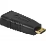 Wentronic Goobay adapter HDMI™, gniazdo standardowe HDMI (typ A), czarny - gniazdo HDMI™ A > wtyk HDMI™ C (Mini) (68841)