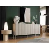 Komoda cama meble ISLA 1505x400x750 mm, kaszmirowy mat, płyta wiórowa
