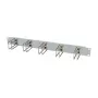 Panel do zarządzania kablami w szafie rack 1U ALLNET metalowy z 5 dużymi pętlami, jasnoszary