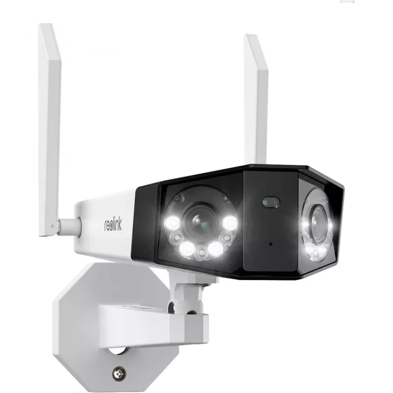 Reolink Duo Series W730 - 4K zewnętrzna kamera Wi-Fi, podwójny obiektyw, widok panoramiczny 180°, wykrywanie osób/pojazdów/zwierząt