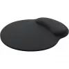 Podkładka pod mysz z pianki memory Speedlink VELLU z podpórką pod nadgarstek, 230×254 mm, czarna