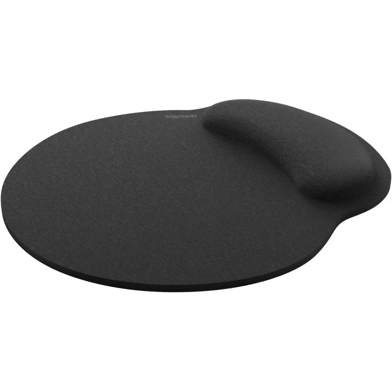 Podkładka pod mysz z pianki memory Speedlink VELLU z podpórką pod nadgarstek, 230×254 mm, czarna