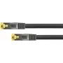 Kabel krosowy Python® Series RJ45 z surowym kablem kat.7, ochroną zatrzasku (RNS®) i oplotem nylonowym, S/FTP, PiMF, bezhalogenowy, 600 MHz, OFC, czarny, 30 m (8070PY-300S)
