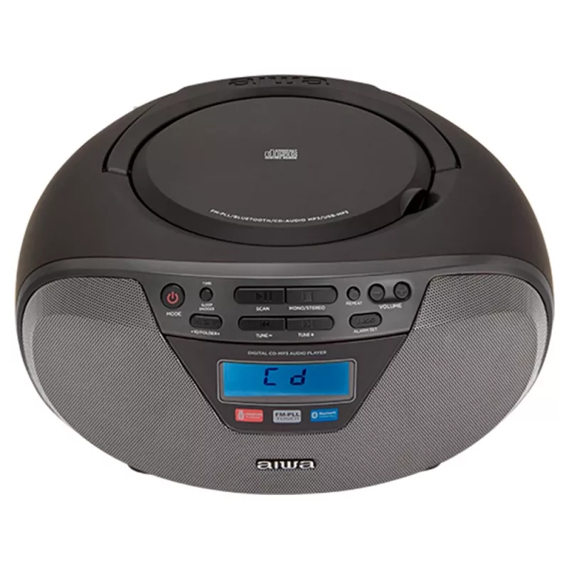 Mikrosystem audio Aiwa BBTU-400BK, odtwarzacz CD/MP3/FM-PLL/BT (czarny)