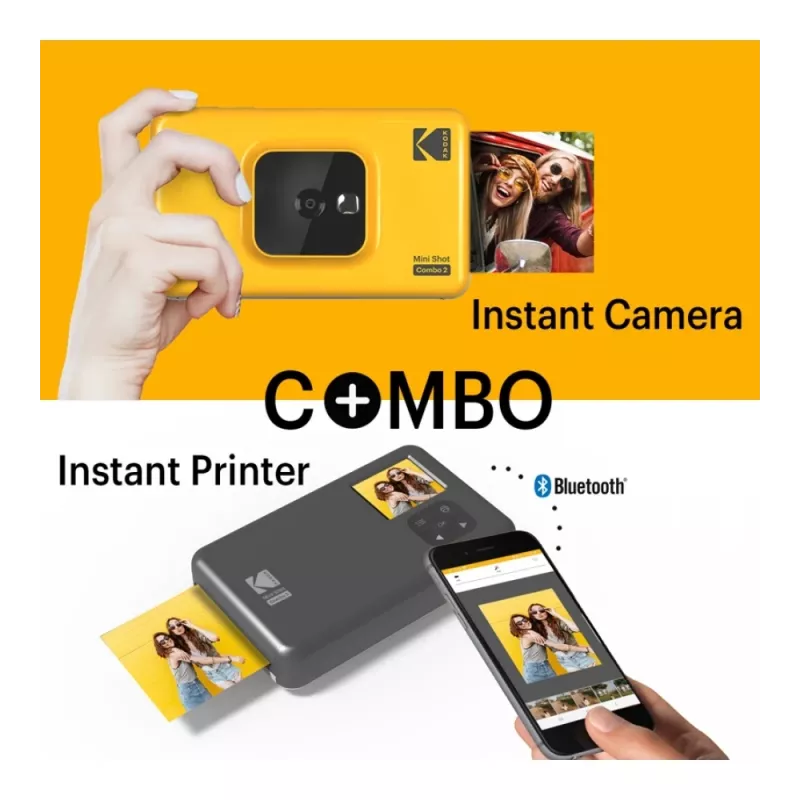 Kodak Mini Shot Combo 2 żółty 53.4 x 86.5 mm CMOS