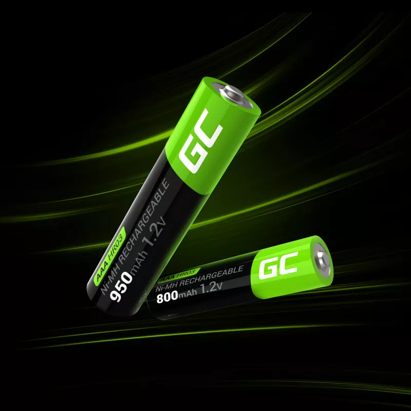 Akumulator zielony Cell GR03 AAA NiMH 1,2 V 950 mAh – 4 szt., blister