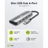 Goobay Slim 4-Port USB-Hub USB-C na 10 Gbit/s - -Plug> 4x (76565)