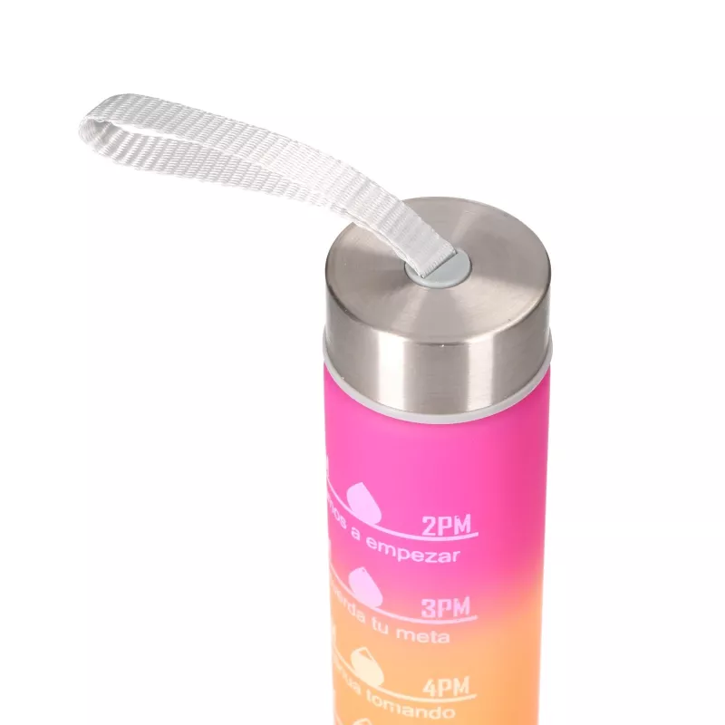 Zestaw butelek motywacyjnych Extralink 3W1 różowo-pomarańczowy 2000ML+900ML+300ML