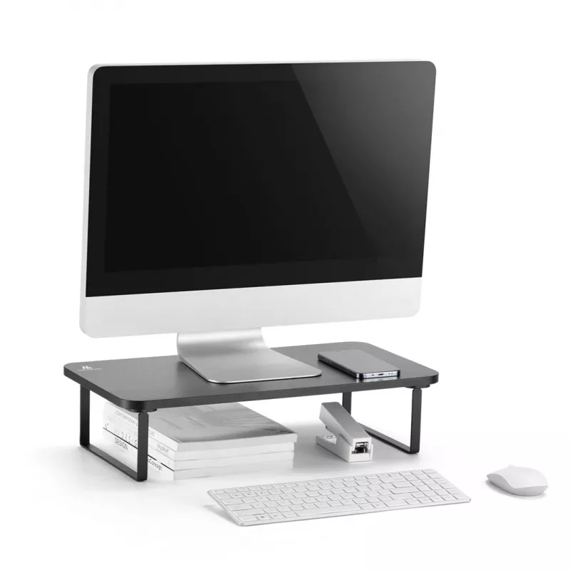 Stojak na laptopa MACLEAN MC-933 regulowana wysokość, aluminium, wolnostojący, na 13–32 cale, maks. obciążenie 20 kg, czarny