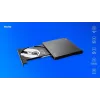 SAVIO AK-59 Zewnętrzna smukła nagrywarka CD/DVD R/RW - USB-C/USB-A, czarny