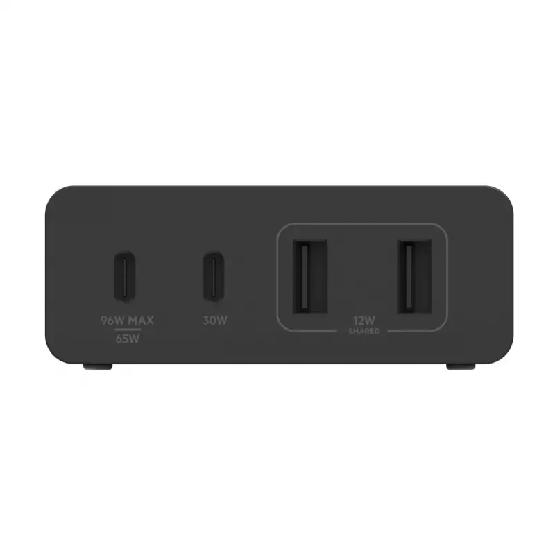 Ładowarka Belkin WCH010vfBK Wewnętrzna AC Szybkie ładowanie 2 USB Typu-C Czarna