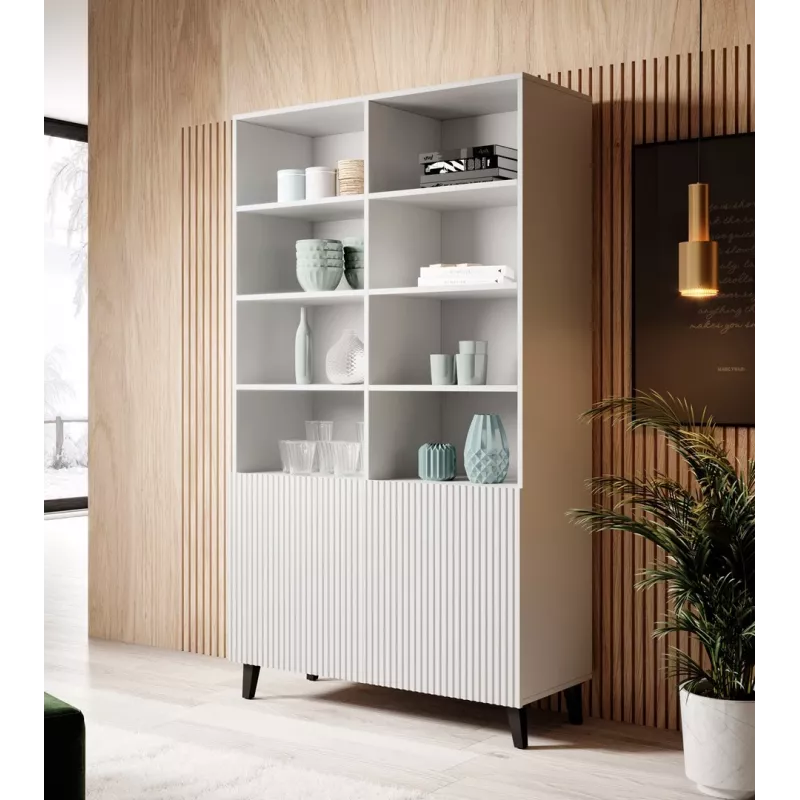 Shelving unit PAFOS 100x40x176.5 cm biały matowy