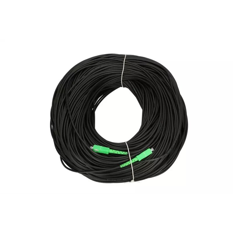 Extralink Patchcord SC/APC-SC/APC, okrągły, wiszący, jednomodowy, simpleks, G.657A2, 140 m