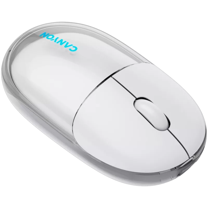 Mysz CANYON OnClick 24 BT/bezprzewodowa przezroczysta/biała