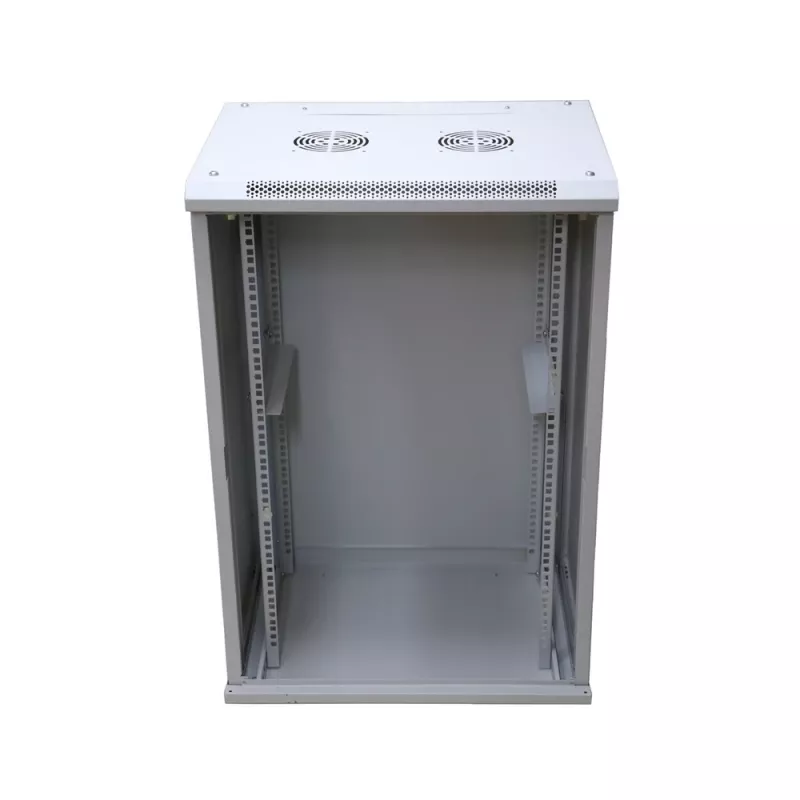 Szafa rack wisząca Extralink Rackmount 18U 600x600 szara zamek na klucz