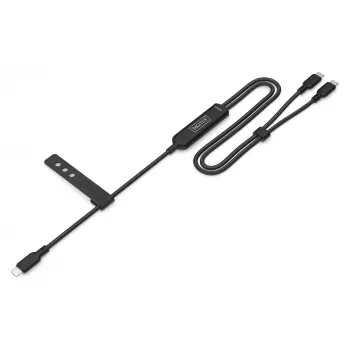 Kabel ładujący DIGITUS USB-C 2w1 140 W, USB-C na 2×USB-C, 1,8 m, USB 2.0, czarny